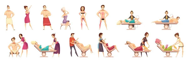 Depilación Depilación Depilación Epilation Icon Set — Vector de stock