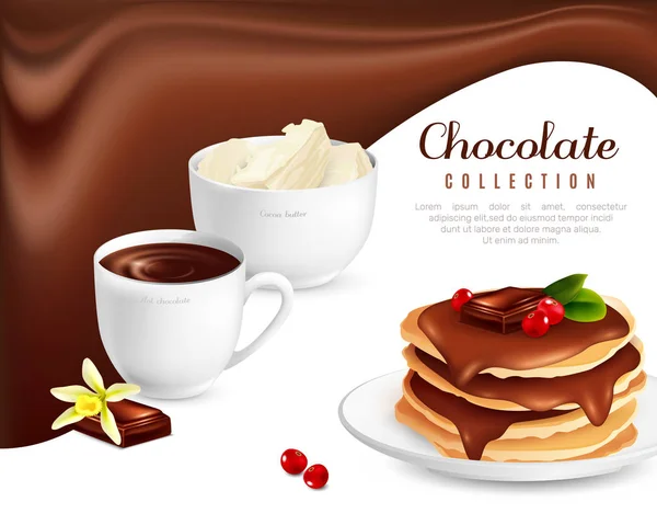 Affiche Collection Chocolat — Image vectorielle