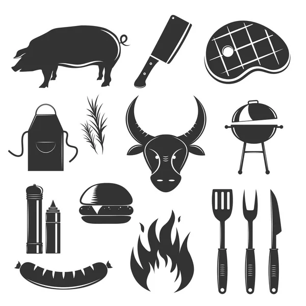 Ensemble d'éléments Steak House — Image vectorielle