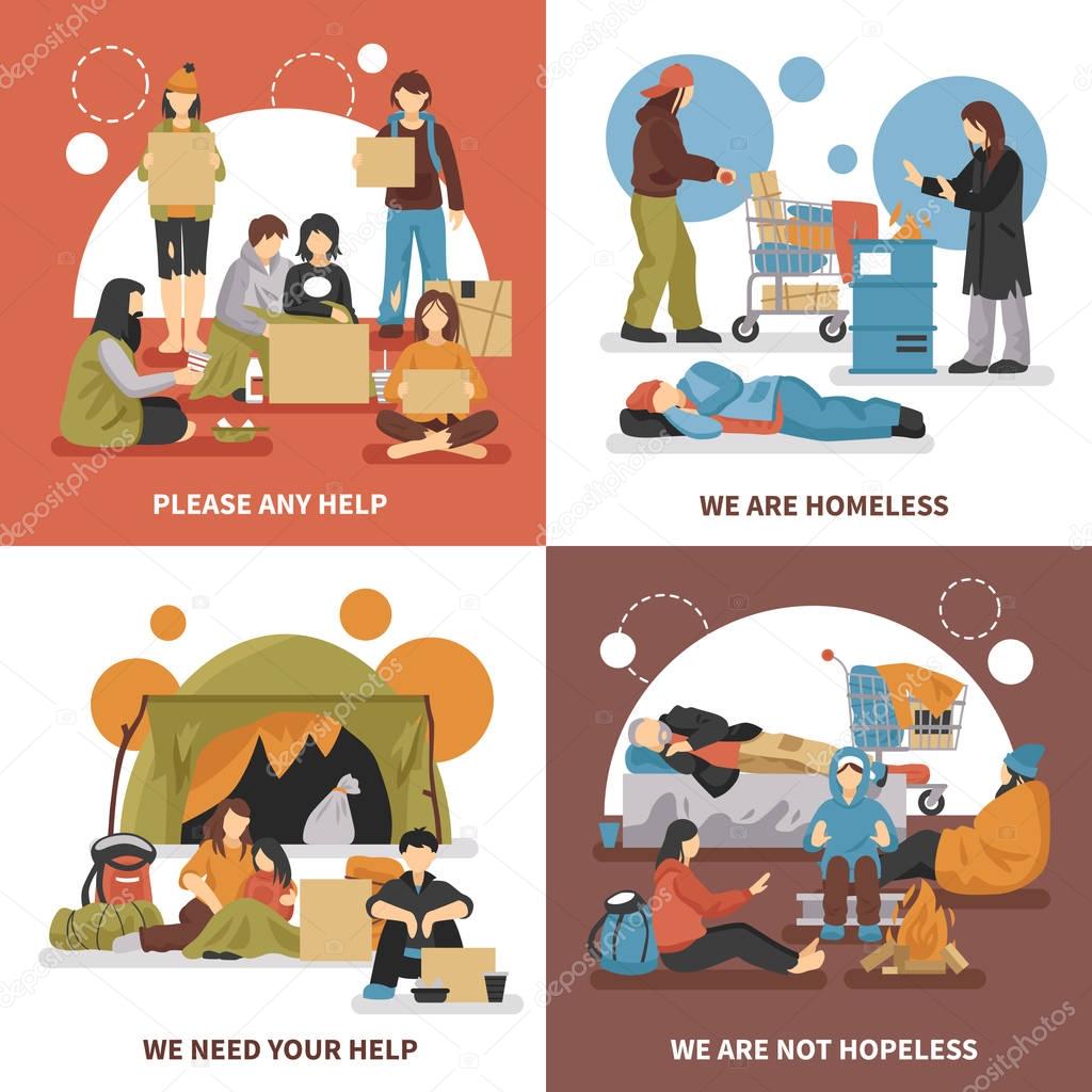 Homeless People Design Concept