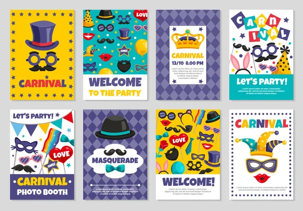 Carnaval Party Banners — Stockvector