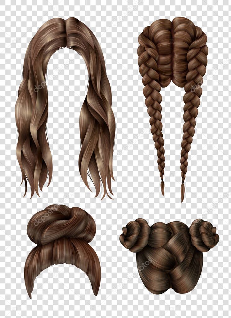 Female Hairstyles Set