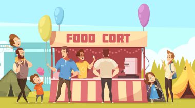 Açık hava festivali Food Court