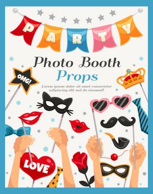 Photo Booth parti sahne Poster