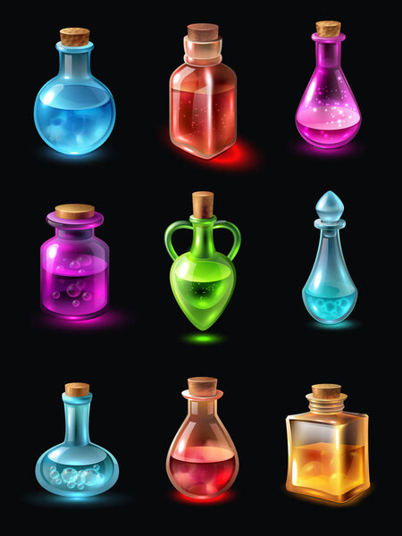 Bottles With Potion Set