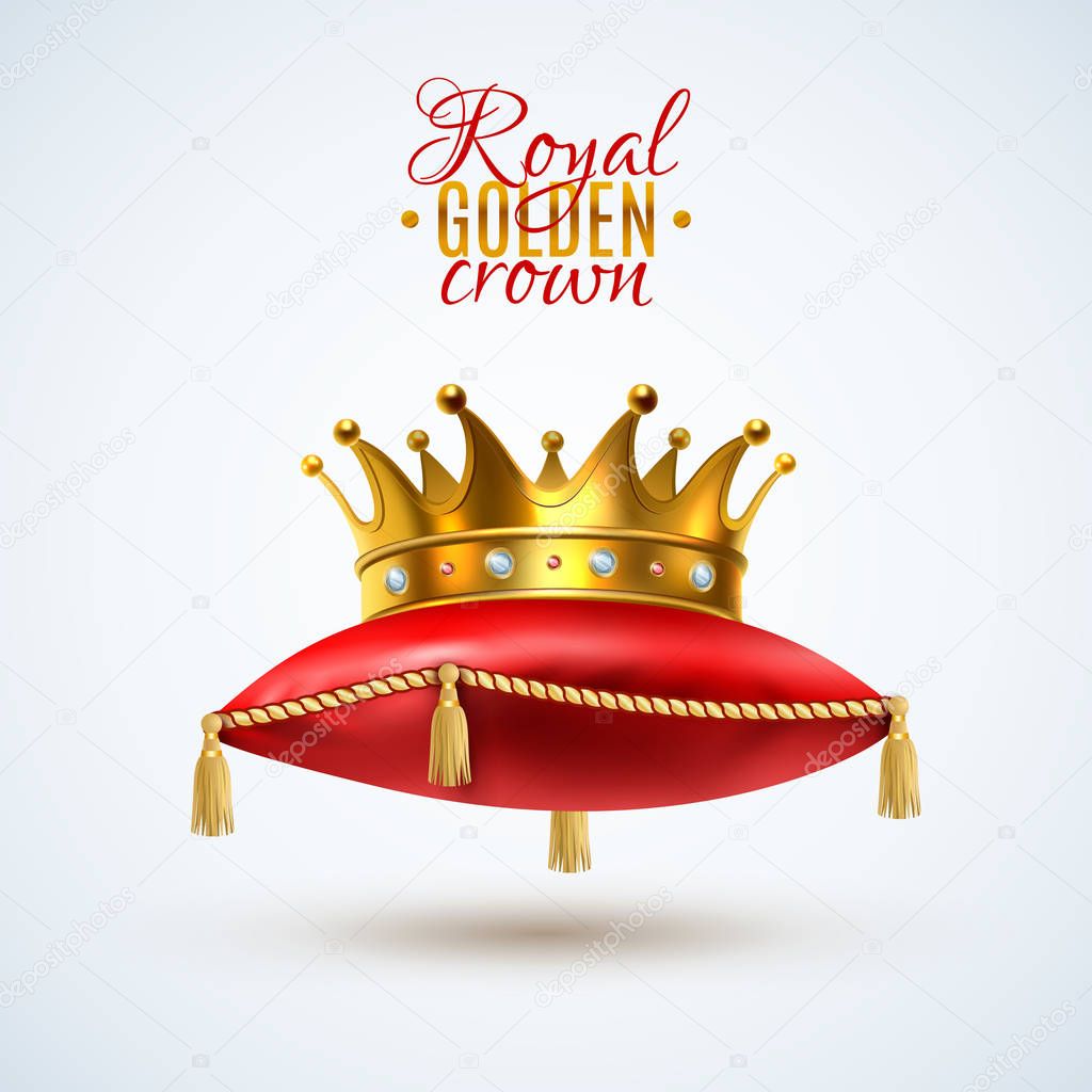 Goyal Crown On Red Pillow