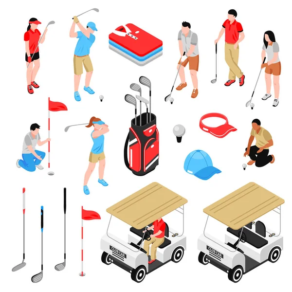 Ensemble d'icônes de golf — Image vectorielle