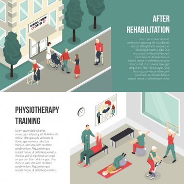 Rehabilitasyon ve fizik tedavi eğitim afiş
