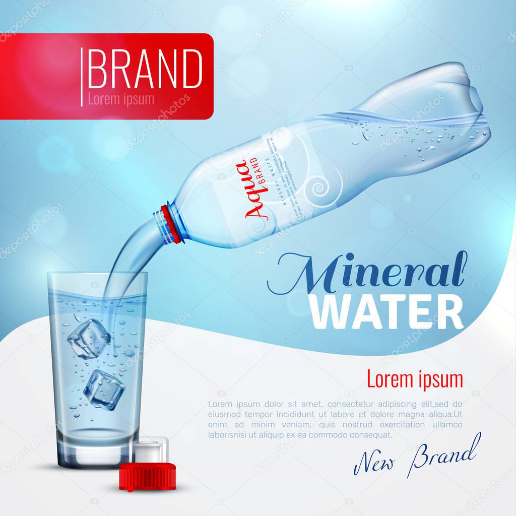 Mineral Water Advertising Brand Poster