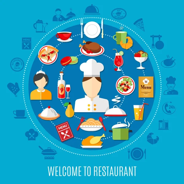 Restaurace menu obrázek — Stockový vektor