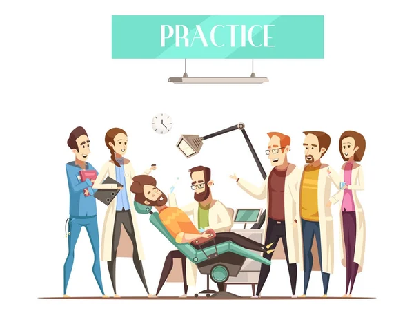 Dentist Practice Vector Illustration