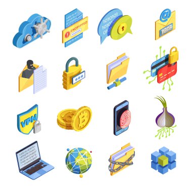 Internet güvenlik Icon Set