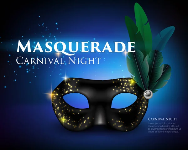 Masquerade Mask Background — Stock Vector