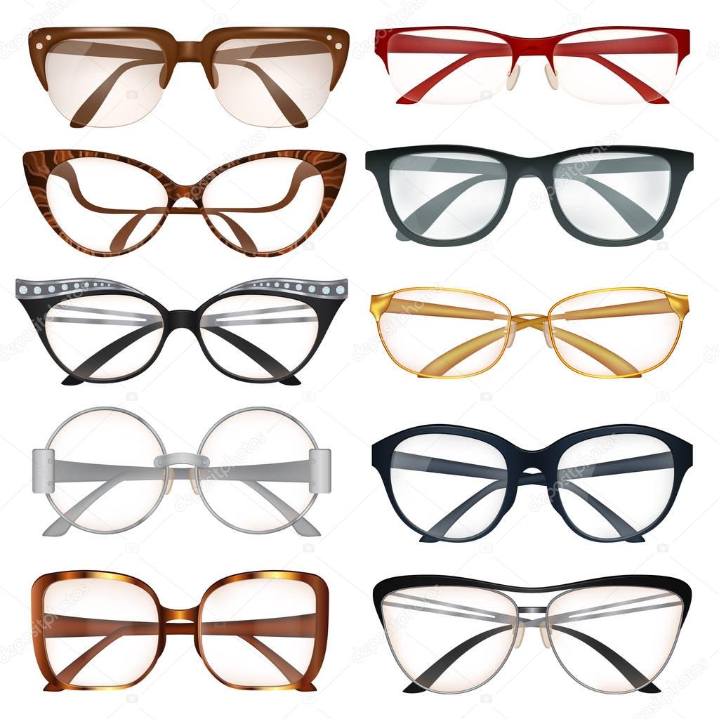 Modern Eyeglasses Set