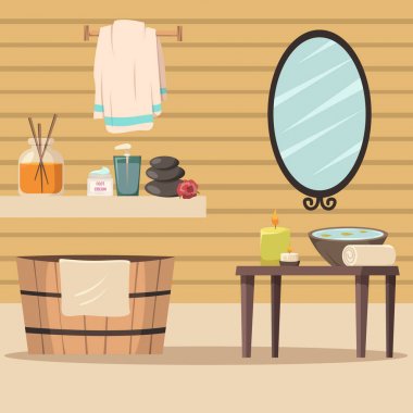 Spa Salon With Accessories For Relaxation 