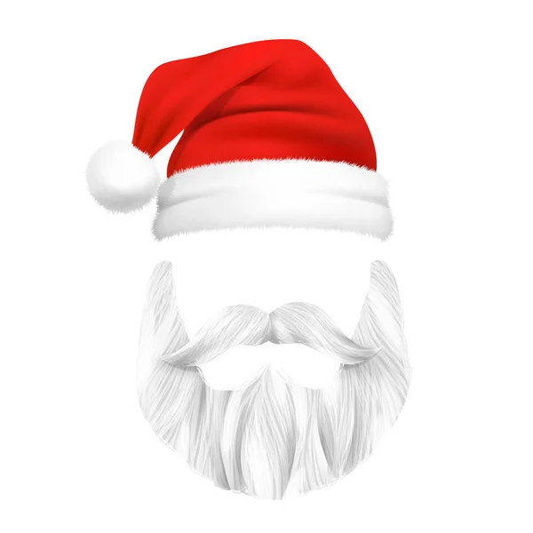 Weihnachtsmann-Weihnachtsmaske — Stockvektor