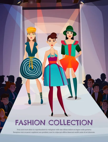 Ilustracja kolekcji mody — Wektor stockowy