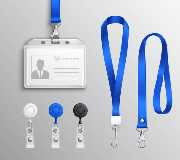 Identification Card Badge Accessories Set