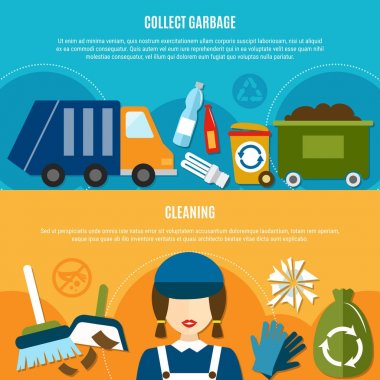 Temizlik sağlayıcı afiş kümesi