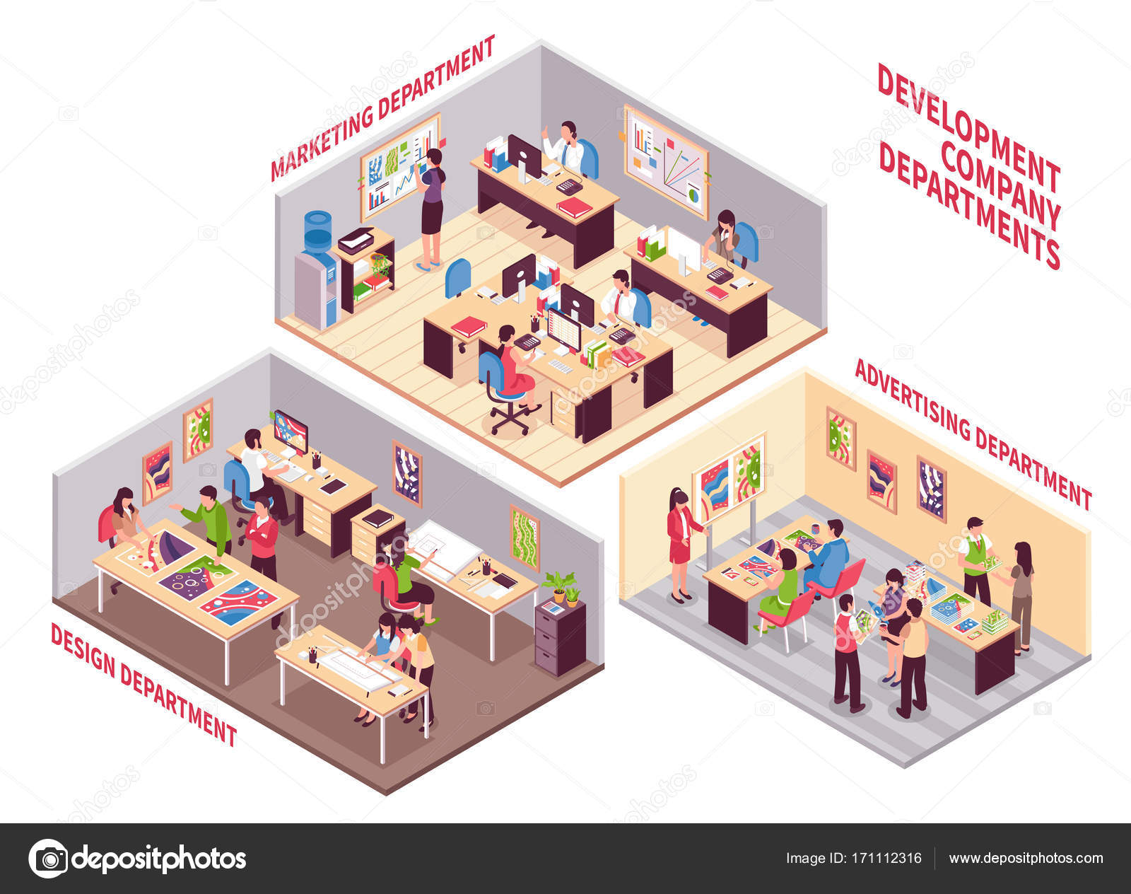 development-company-departments-set-stock-vector-image-by-macrovector