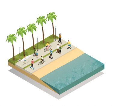 Eco taşıma South Beach üzerinde