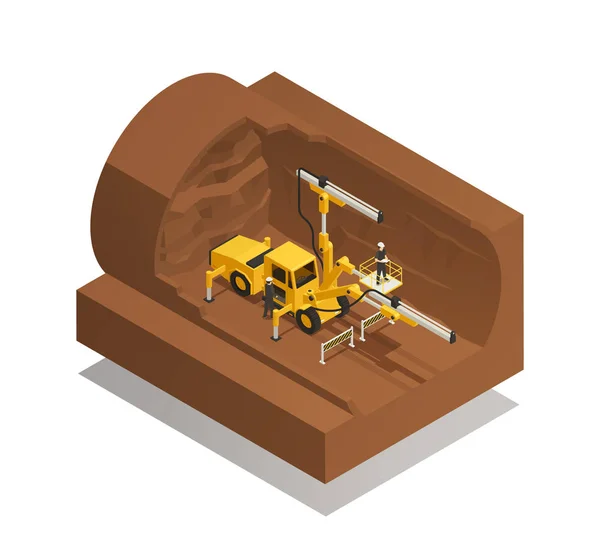 Construção de Túnel Composição —  Vetores de Stock