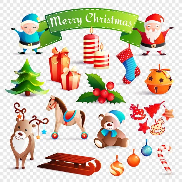 Christmas Cartoon Set — Stock Vector