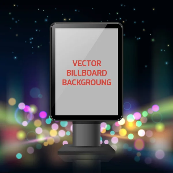 Straßenwerbung vertikales Banner — Stockvektor