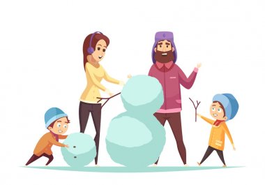 Christmas illüstrasyon karikatür
