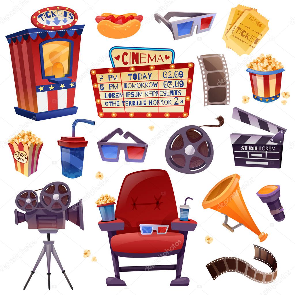 Cinema Cartoon Set