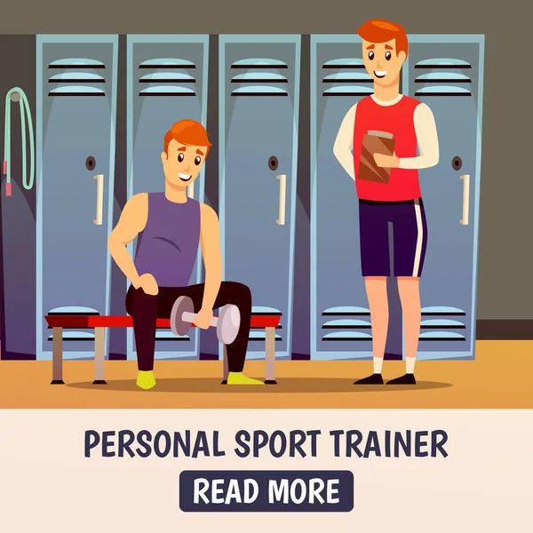 Sfondo allenamento personale — Vettoriale Stock