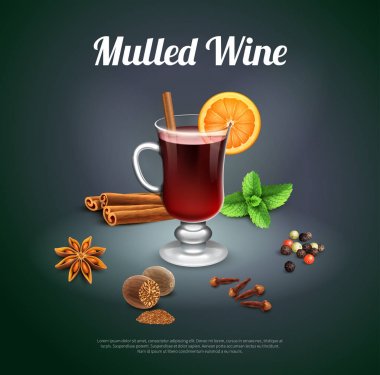 Mulled şarap arka plan