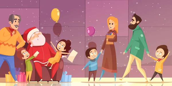 Desenhos animados ilustração de Natal — Vetor de Stock