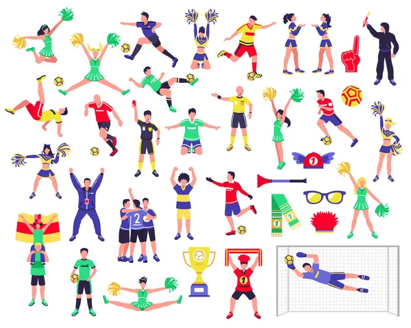 Soccer Fan Characters Set