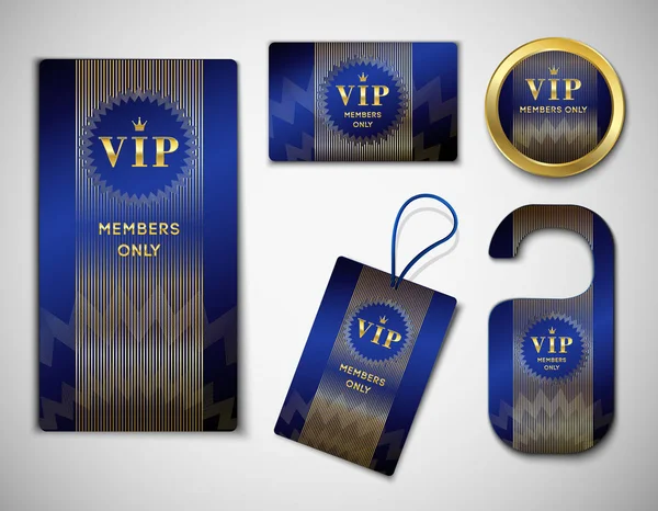 Conjunto de elementos VIP para miembros — Vector de stock