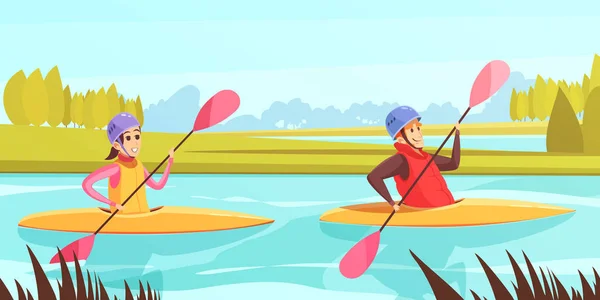 Illustration des sports nautiques — Image vectorielle