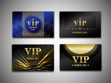 VIP Cards Design Template clipart