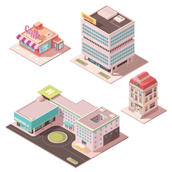 Isometric Buildings Set