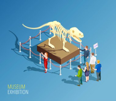 Dinozor Sergisi arka plan kompozisyon