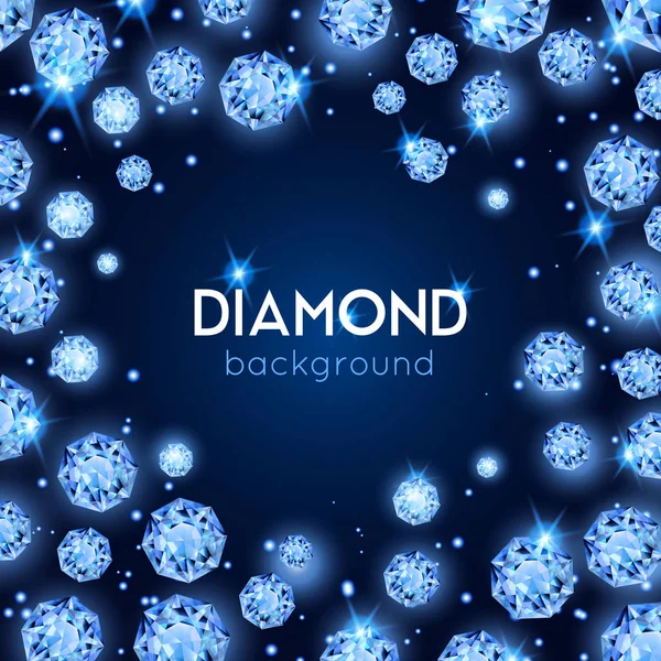 Diamant gemme Contexte — Image vectorielle