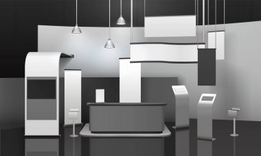 Reklam sergi standı 3d Mockup