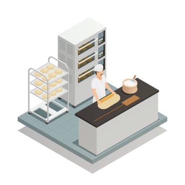 Fırın Isometric Kompozisyonu