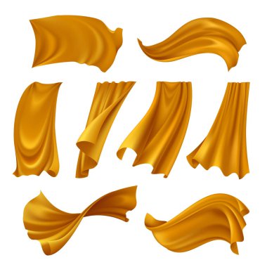 Gerçekçi çırpınan altın bez Set