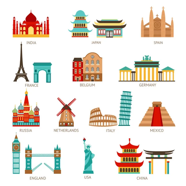 Travel Icons Set — Stock Vector