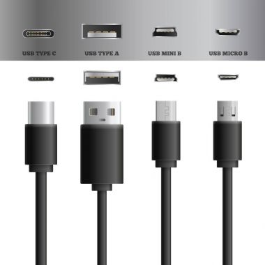 USB kablo soket seti