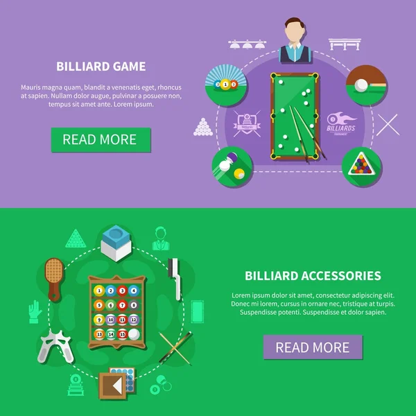 Bilardo yatay Banner