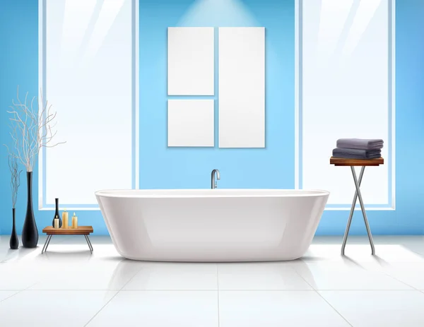 Salle de bain Composition intérieure — Image vectorielle