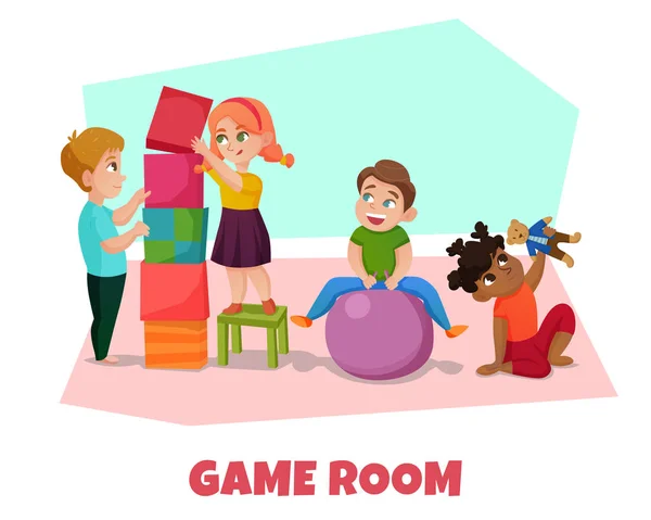 Illustration zum Spielzimmer — Stockvektor