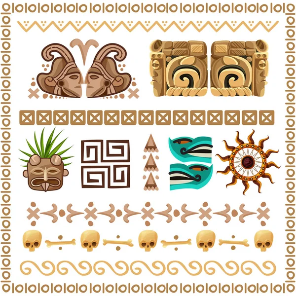 Iconos maya Imágenes Vectoriales, Gráfico Vectorial de Iconos maya |  Depositphotos