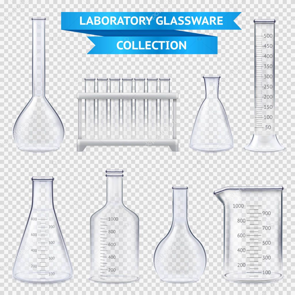 Realistic Laboratory Glassware Collection